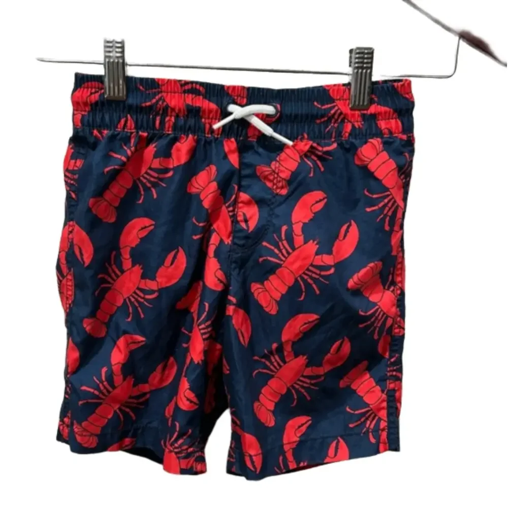 🦞 Old Navy boys swimwear lobster shorts size s6-7 GUC
